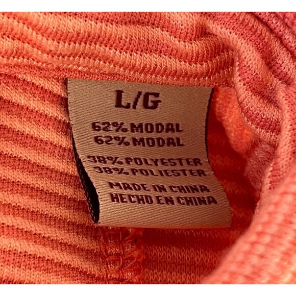 Jamaica Jaxx Modal Blend Polo Shirt Men's L Salmon Collared Short Sleeve Travel - Picture 4 of 6